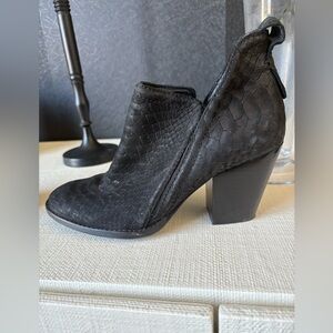 Black Leather Jeffrey Campbell Ankle Boots